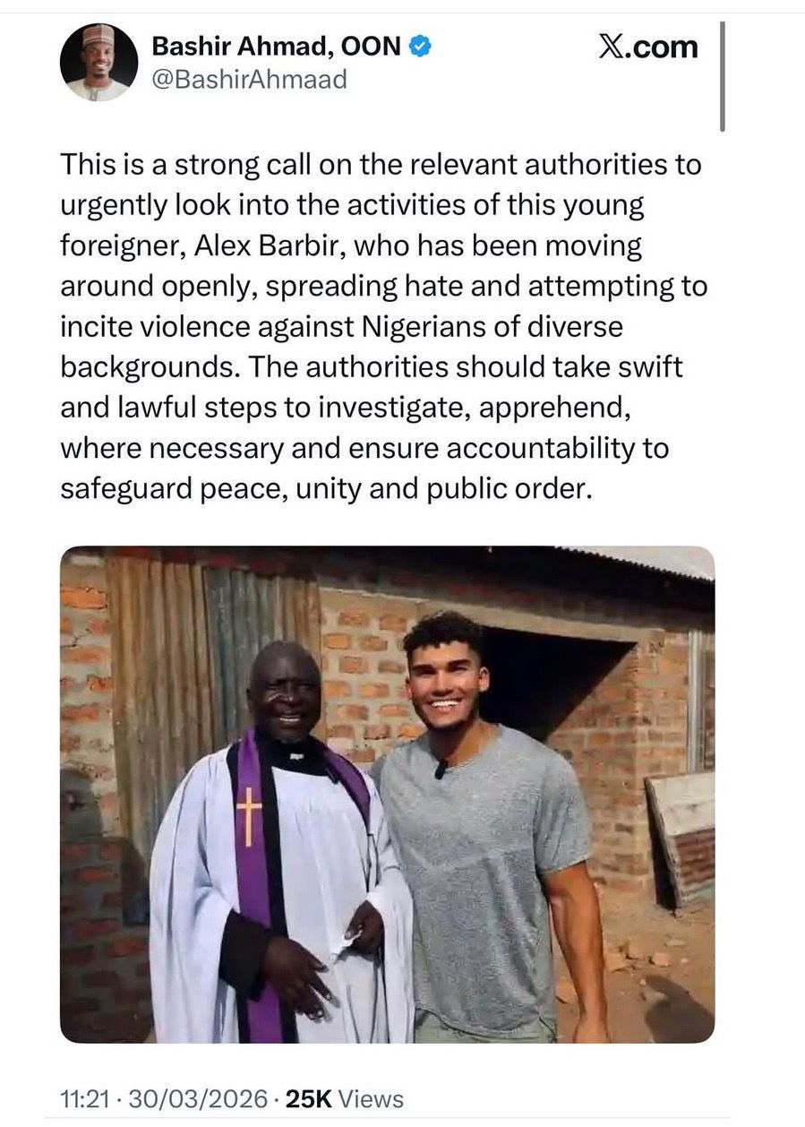 Jos att@ck: US Missionary, Alex Barbir, responds after Bashir Ahmad and Sheik Gumi, called him out